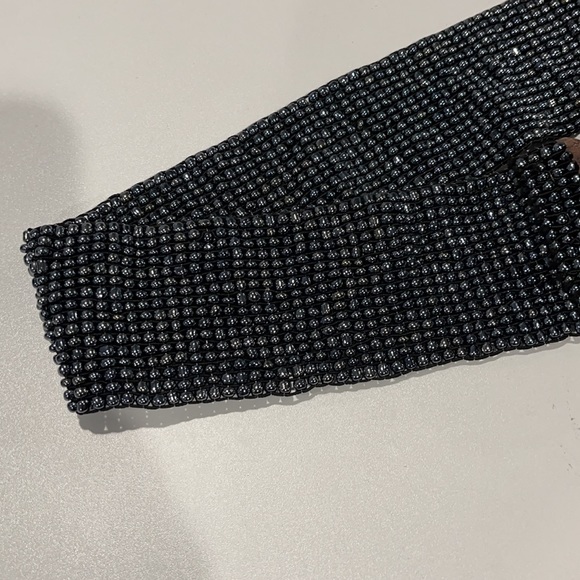 Belt Indonesian beaded wood clasp buckle handmade bohemian boho - Picture 6 of 12